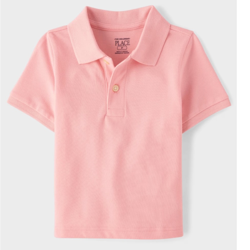 The Children’s Place Boys Pink Pique Polo Shirt Size 4T